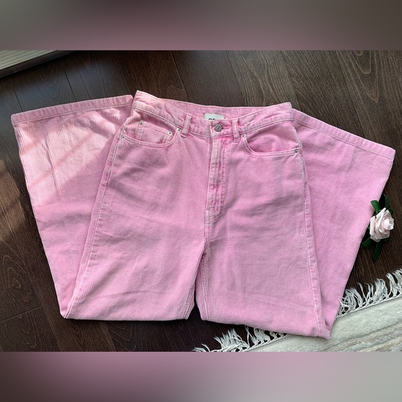 BDG High & Wide Pink Corduroy Pants - Picture 2 of 9
